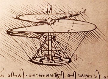 da Vinci's “aerial screw”