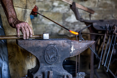 A blacksmith's anvil