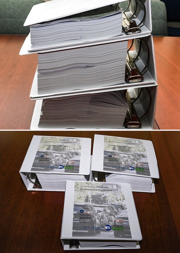 The EIS for NY state congestion pricing ran 4,007 pages and took 3 years to produce.