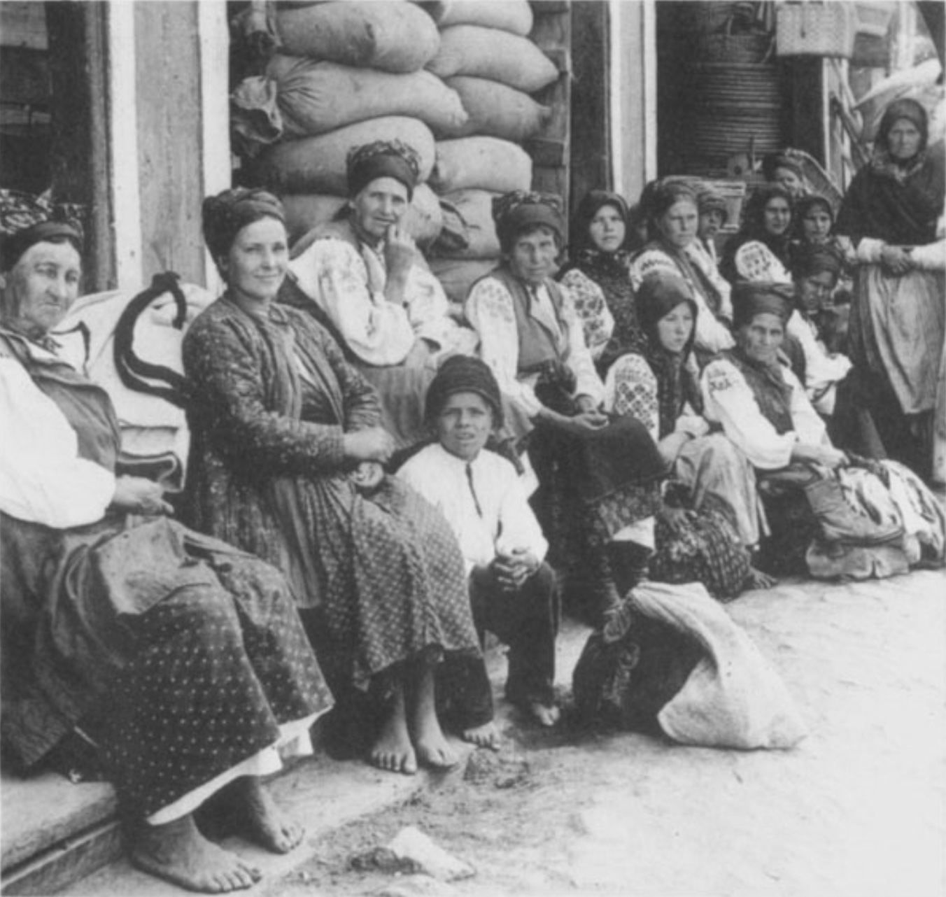 A group of peasant women