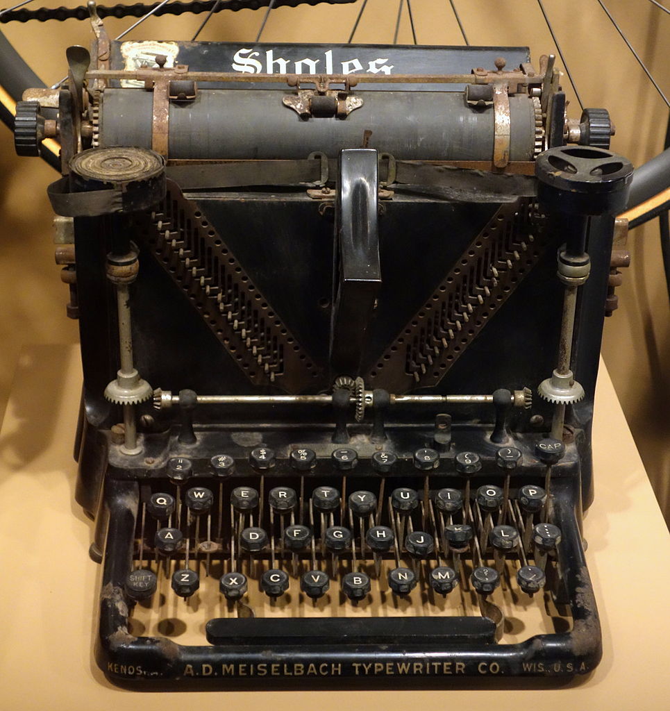 Meiselback-Sholes Typewriter, Wisconsin Historical Museum