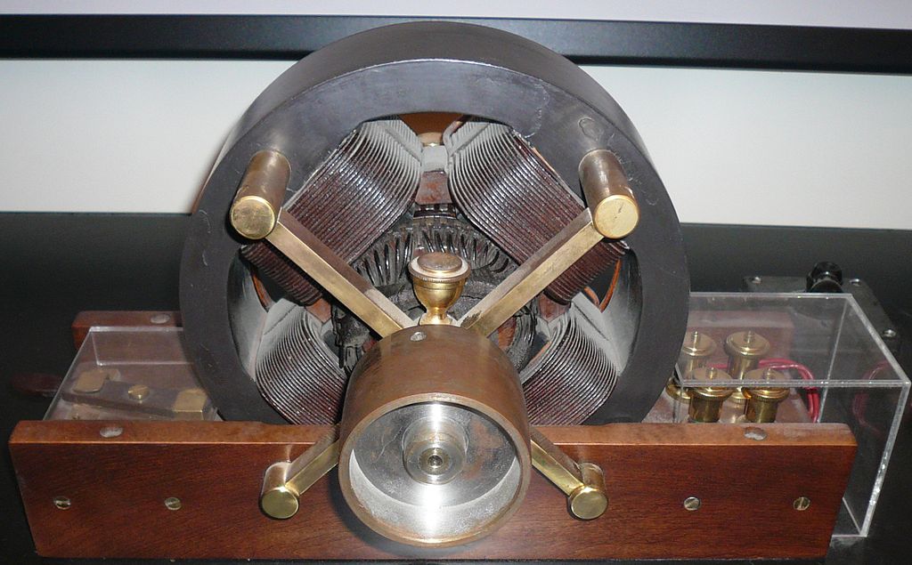 Tesla's induction motor, Nikola Tesla Museum, Serbia